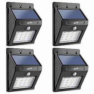Housmile LED Solar Motion Sensor Lights, Wireless Waterproof Outdoor Security 16 LED Night Lights for Garden, Wall, Driveway, Steps, Patio $12.99