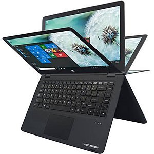 Megatron 14.1 Black touch screen 2-in-1 Convertible Laptop PC with Intel Atom Cherry Trail Z8300 Processor - $129 at walmart