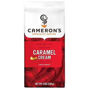 Cameron's Coffee: 12oz Caramel Cream $4.08 or Kona Blend $4.10 Ground Coffee & More AC w/ S&S + FS