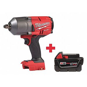 M18 FUEL™ 18V 1/2" Cordless Impact Wrench w/ Friction Ring & XC4.0 Battery Pack Bundle , Zoro, $211.65 with code