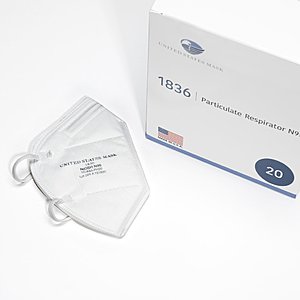 Made in USA N95 masks, $26 for 20 + free shipping, from United States Mask