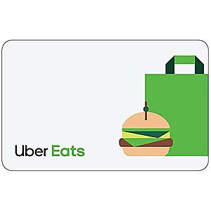 $100 UberEATS E-Giftcard $85 @AMZ