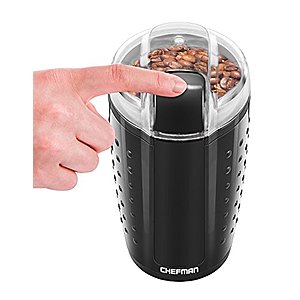 Chefman Electric One-Touch Coffee Grinder, 3.5 oz. Bean Capacity, Black $9.15