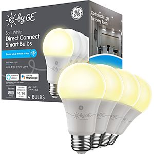 My Best Buy members: C by GE Light Bulbs (4 A19 Smart LED Light Bulbs), 60W White $15