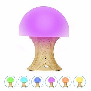 70% OFF - Silicone Mushroom Nursery Baby LED Night Light - Multicolored - $2.99