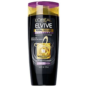 12.6-oz L'Oreal Paris Elvive Total Repair Extreme Renewing Shampoo 2 for $2.40 + Free Store Pickup ($10 Min.)