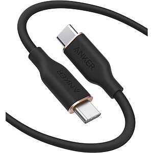 $13.99: Anker USB C Charger Cable (100W 6ft) USB 2.0 Type C Cable (Midnight Black) at AnkerDirect via Amazon