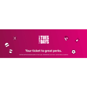 T Life (T-Mobile Tuesdays) app users Mar 12, 2024 Free Wendy’s breakfast sandwich w/purchase, DQ Free Mini BLizzard w/$1 purchase, Puma 30% off, LEGOLAND 50% off, more