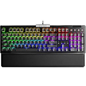 EVGA Gaming Keyboards: Z20 RGB Optical Mechanical $88, Z15 RGB Backlit LED $65 + Free S/H