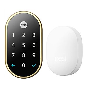 Nest x Yale Smart Door Lock w/ Nest Connect (Nickel or Polished Brass) $211.65 + Free Shipping