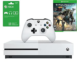 1TB Microsoft Xbox One S Console w/ Titanfall 2 + Nitro DLC & 12 Month Gold Membership Card - $224.99 + Free Shipping