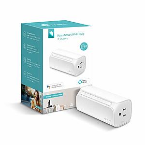 Kasa Smart by TP-Link WiFi 2-Outlets Smart Plug $24.99 AC + FSSS