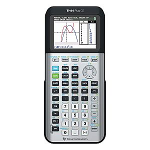 Texas Instruments TI-84 Plus CE Color Graphing Calculator (Multiple Colors) $111.99 AC + $12.21 back in points + FS