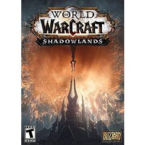 WoW Shadowlands $18.57, Heroic Edition $27.11, Epic Edition $44.52, 30-Day Game Time $7.04 AC
