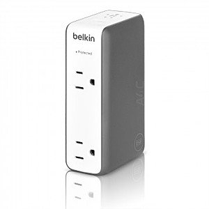 Belkin Travel Rockstar USB & Dual Outlet Wall Charger w/ Internal 3000mAh Battery Pack - $7.99 after $10 Slickdeals Rebate + Free Shipping