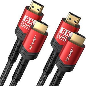HDMI 2.1 Cables: 6ft 2 Pack  - $8.99 - 4k @ 120hz