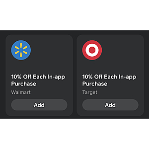10% off Target and Walmart using the Cash App Boost!