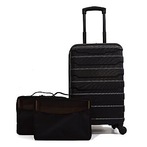 20" Protege Hardside Carry-on ABS Luggage w/ 2 Packing Cubes (Black) $29 + Free Store Pickup