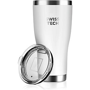 30-Oz Swiss+Tech Stainless Double Wall Vacuum Insulated Tumbler w/ Lid (White) $4.80