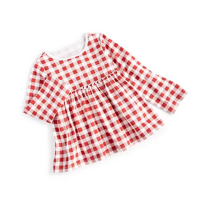 First Impressions Baby Girls Gingham Tunic $3, Macy's Kids Tiptoe Woobie Fleece Hoodie $6.24 & More + Free Store Pickup at Macy's or F/S on $25+