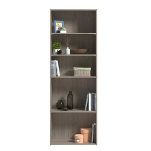 71" Sauder Beginnings 5-Shelf Standard Style Bookcase (Silver Sycamore) $51.84 + Free Shipping