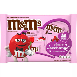Valentine's Day Milk Chocolates: 13-Oz (26-Count) M&M's or 12.6-Oz (28-Piece) Hershey's Milk Chocolates $4.86 + Free Store Pickup at Target or FS on $35+