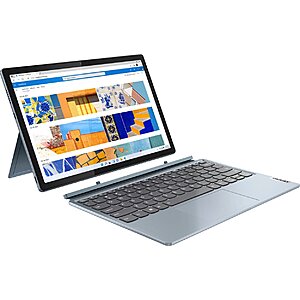 (Open-box) Lenovo - Ideapad Windows Duet 5i - 12.3" (2560x1600) Touch 2-in-1 Tablet - Core i3-1215U - 8GB RAM - 128GB SSD - with Keyboard - Stone Blue $354.99