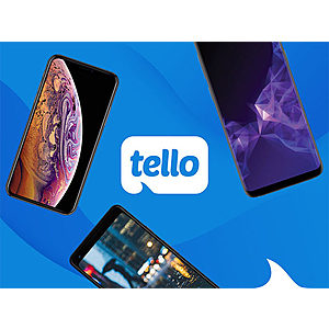 6-Month Tello Prepaid Plan: Unlimited Talk/Text + 2GB LTE Data/Month - $39.20