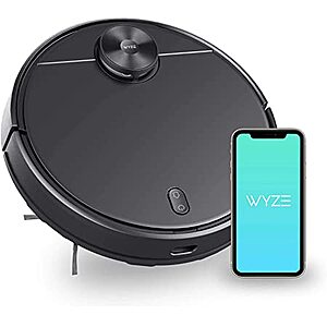 Amazon Lightning Deal: WYZE Robot Vacuum with LIDAR Mapping Technology, 2100Pa Suction, No-go Zone, Wi-Fi Connected, Self-Charging, Ideal for Pet Hair, Hard Floors and Carpets $199