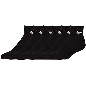 6-Pack Nike Men's Dri-Fit Quarter Socks $12.80 + Free Shipping
