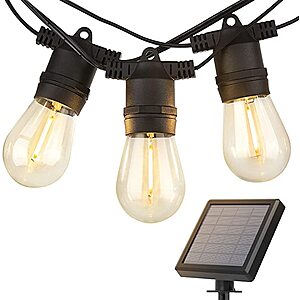 Amazon 27' Solar LED Vintage Style String Lights $19.79 After Clipped Coupon w/Free Prime Shipping & Free Returns AMZN