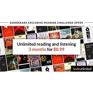 3-Months Kindle Unlimited Membership $1 (Valid for New Subscribers Only)