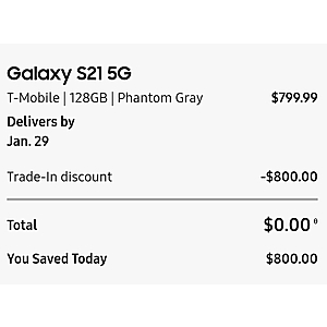 Pre-order Galaxy S21 series (T-Mobile) via Samsung Direct from $0