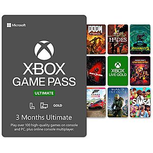 3-Month Xbox Game Pass Ultimate Membership (Email Delivery) $24.99
