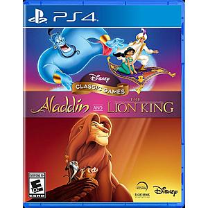 Disney Classic Games: Aladdin and The Lion King (Xbox One or PS4) $9 + Free Store Pickup
