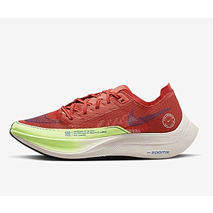 Nike Vaporfly 2 Red Clay jogging shoes with carbon fiber plates over 50% off only $112.48