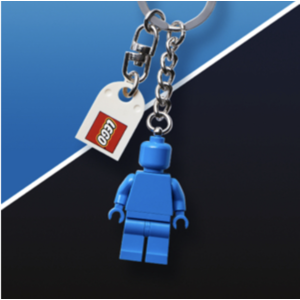 (3x) VIP Lego Blue Minifigure Keychains - 1 FREE with each purchase - Lego.com