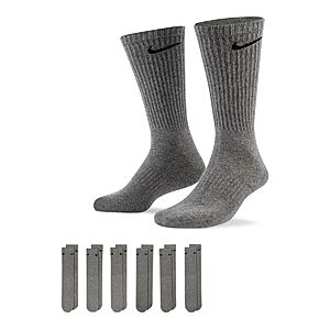 Nike Socks for the Family (various styles): 6-Pack Everyday Nike Cushioned Socks $15 & More + Free Curbside Pickup