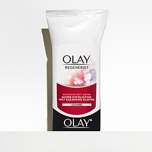 30-Count Olay Regenerist Micro-Exfoliating Wet Cleansing Cloths $3.24, 7.2-Oz Cleanse Toner $3.24, More + 10% Slickdeals Cashback (PC Req'd) + free shipping