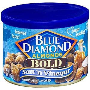 6-Oz Blue Diamond Almonds (various; Honey Roasted, Wasabi & Soy Sauce, More) 2 for $3.67 ($1.84 each) + free pickup at Walgreens