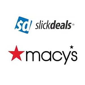 Slickdeals Cashback via Macy's (PC Req'd): $10 Cashback on $25+  Free S&H Orders $25+ or free pickup on qualifying items