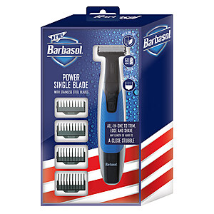 Barbasol Waterproof Rechargeable Beard Trimmer with 4 Cutting Combs, Rotary Shaver or Foil Shaver $7, More + free shipping
