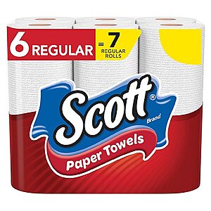 12-Pack Scott ComfortPlus Toilet Paper Big Rolls or 6-Pack Scott Paper Towels Choose A Sheet 3 for $9.25 ($3.08 each) + free pickup at Walgreens
