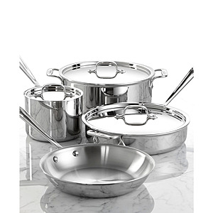 7-Pc All-Clad 3-Ply Stainless Steel Cookware Set + 20% SD Cashback $300 + Free S/H