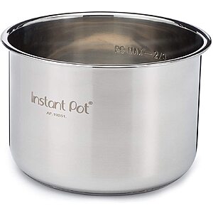 Instant Pot Genuine Stainless Steel Inner Pot (3 or 8-Quart) $18.75