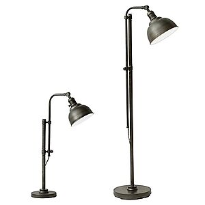 Bee & Willow Hudson Floor Lamp $15, Hudson Table Lamp $15, 6-Piece Wax LED Pillar Candles w/ Remote $5, More + free pickup at Bed Bath and Beyond or FS on $39+