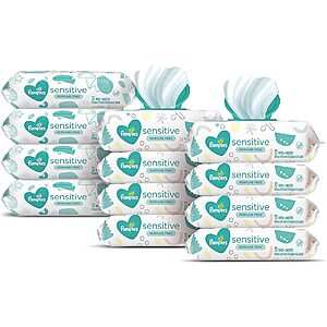 Select Amazon Accts: 864-Count Pampers Sensitive Water Based Baby Diaper Wipes $15.50 w/ Subscribe & Save