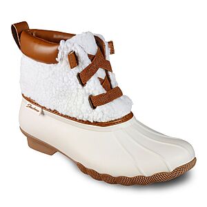 Skechers Women's Sherpa Snuggle Duck Boots w/ Memory Foam Insole $20.39, Pond Good Plaid Duck Boots $19.11, More + free shipping on $49 at Kohls