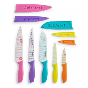 10-Piece Cuisinart Printed Words Knife Set $7.95 + Free Store Pickup