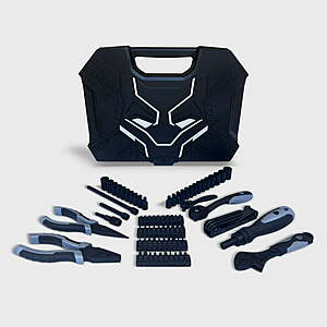82-Piece Marvel Black Panther Tool & Socket Set $15 & More + Free Store Pickup